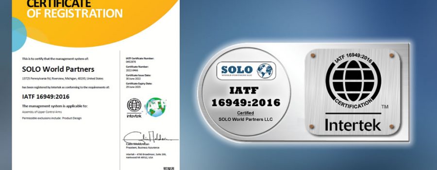 IATF 16949 – Certification